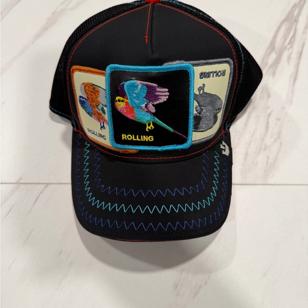 Goorin Bros The Farm Animal Trucker DRIP CAPSULE RrollinG ROLLING 3 PATCH LOOK